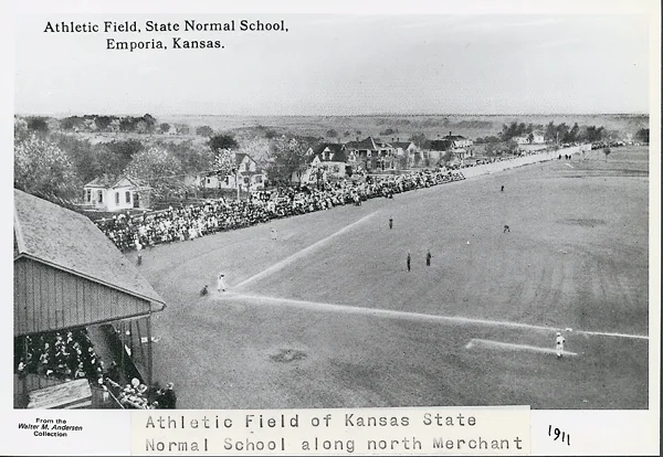 1911 photo of Athletic field, State Normal School