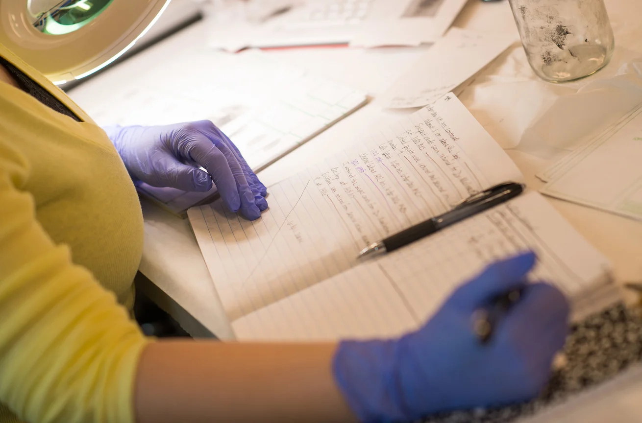 Emporia State student studying
