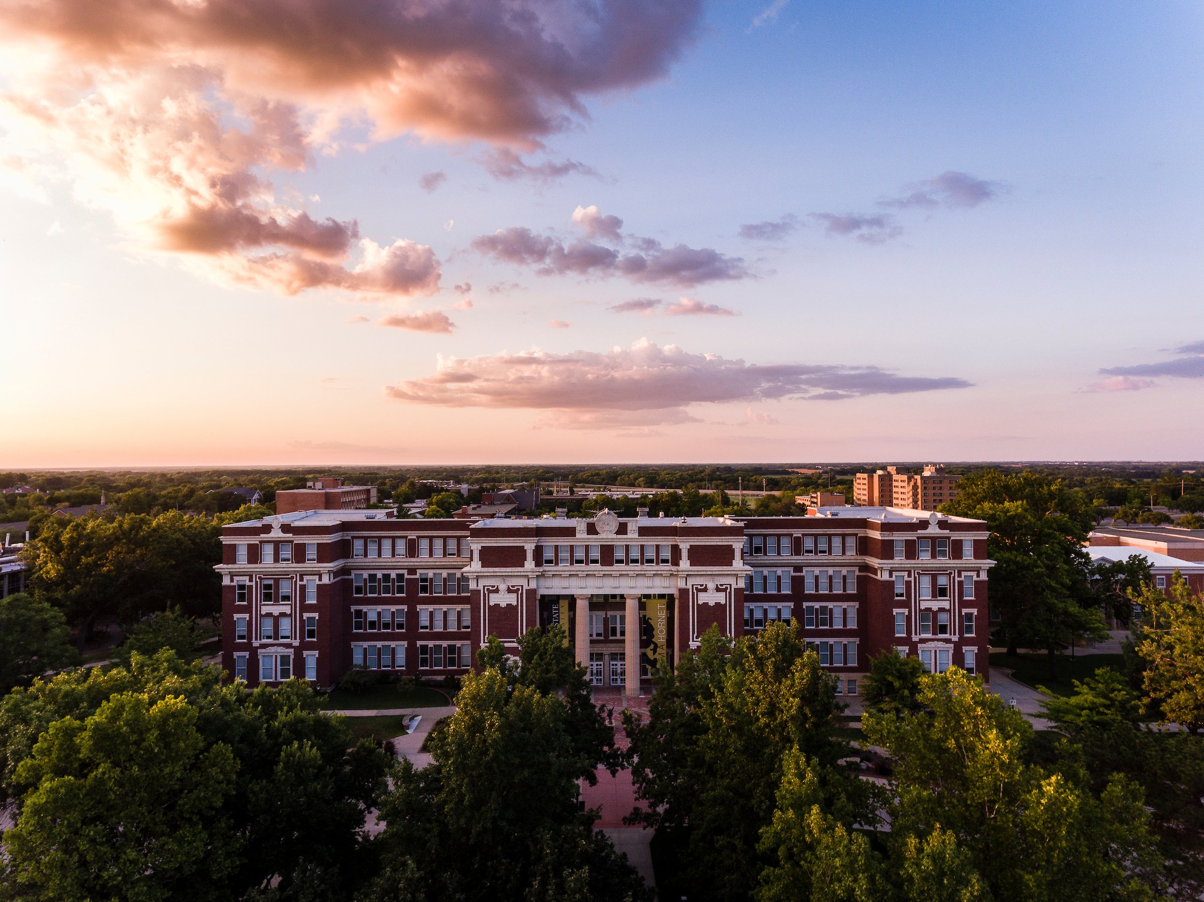 Plumb Hall Aerial