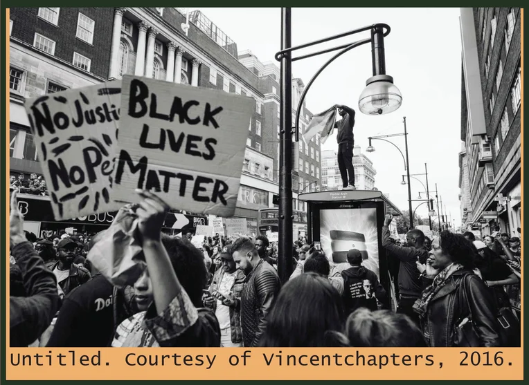 Photograph from Black Lives Matter rally