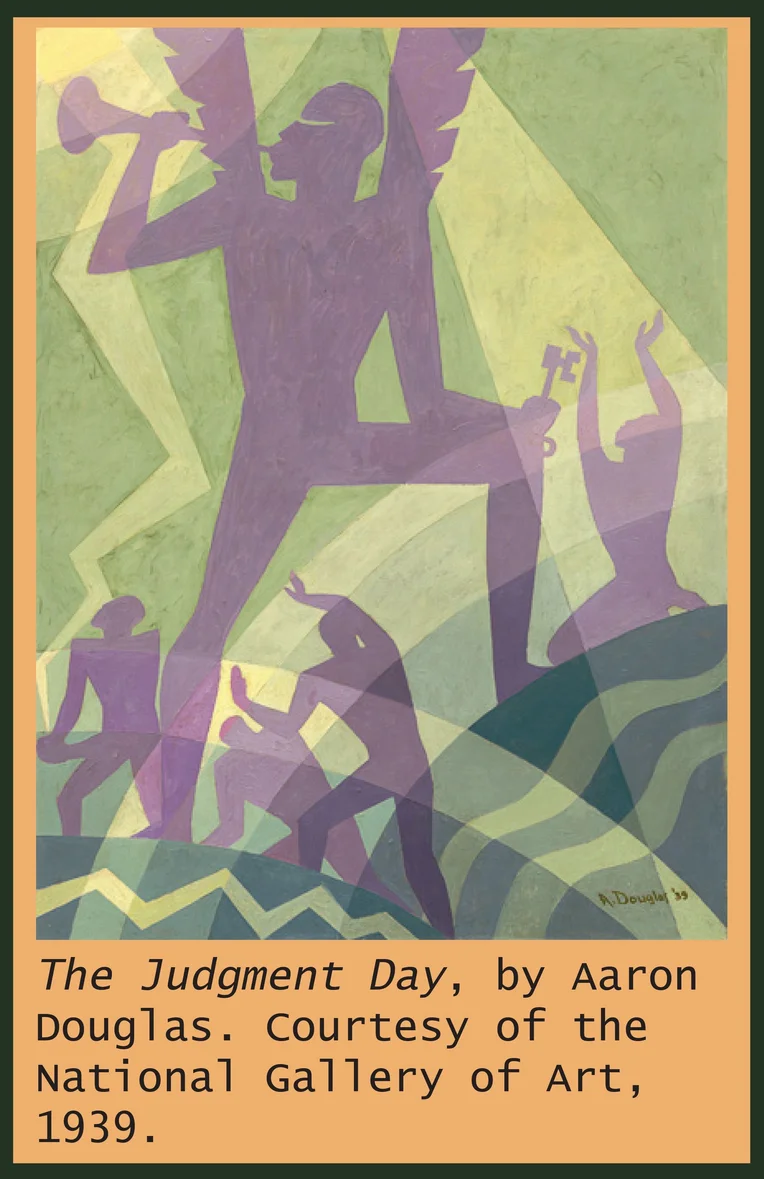 Artwork titled The Judgment Day by Aaron Douglas