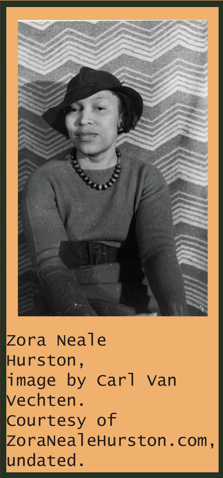 Photograph of Zora Neale Hurston