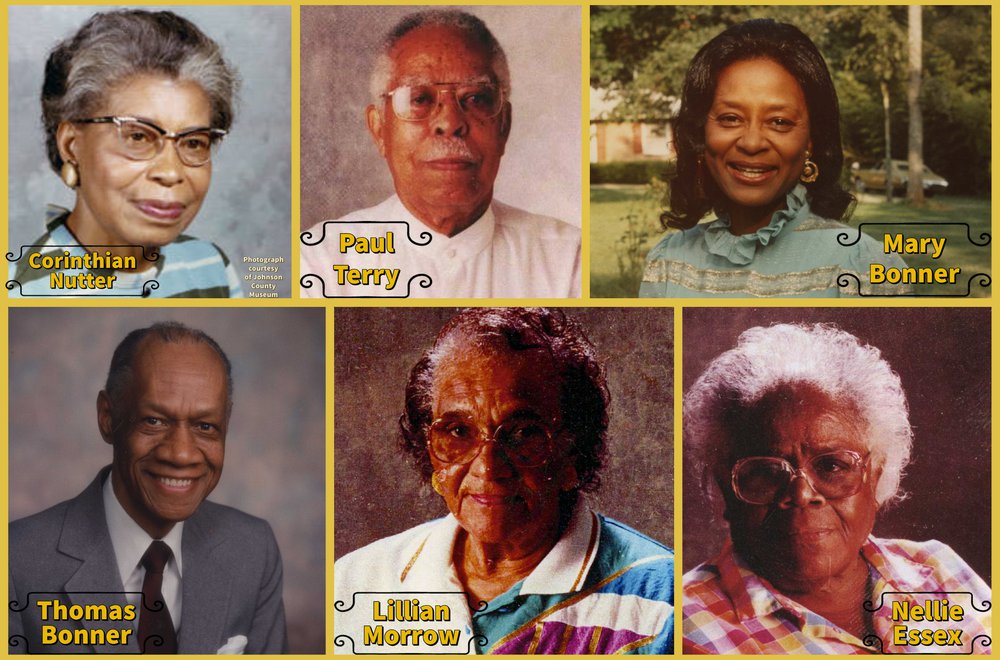 Photo of Black Educators of Emporia including Corinthian Nutter, Paul Terry, Mary Bonner, Thomas Bonner, Lillian Morrow and Nellie Essex