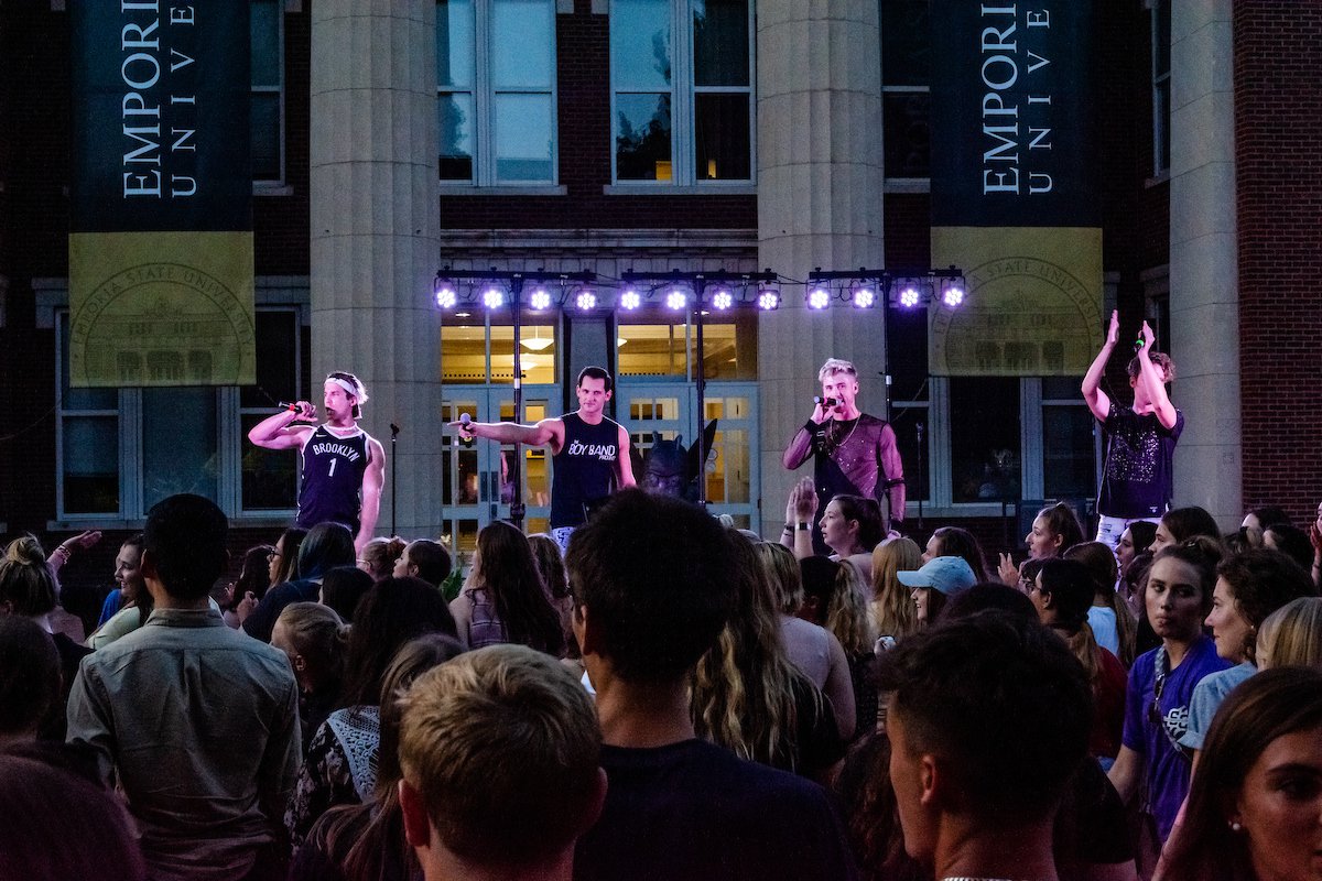 Band Performing at Party on the Lawn