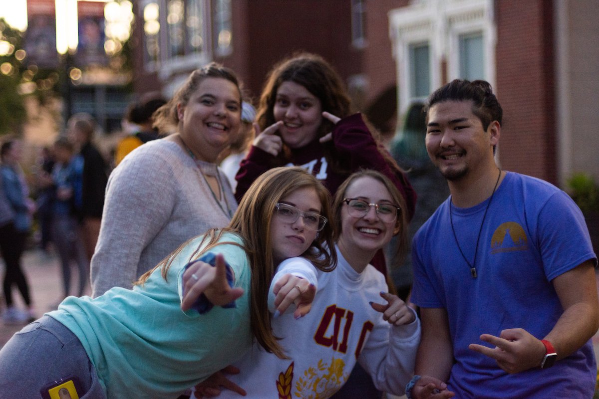 Students at Tricycle Races