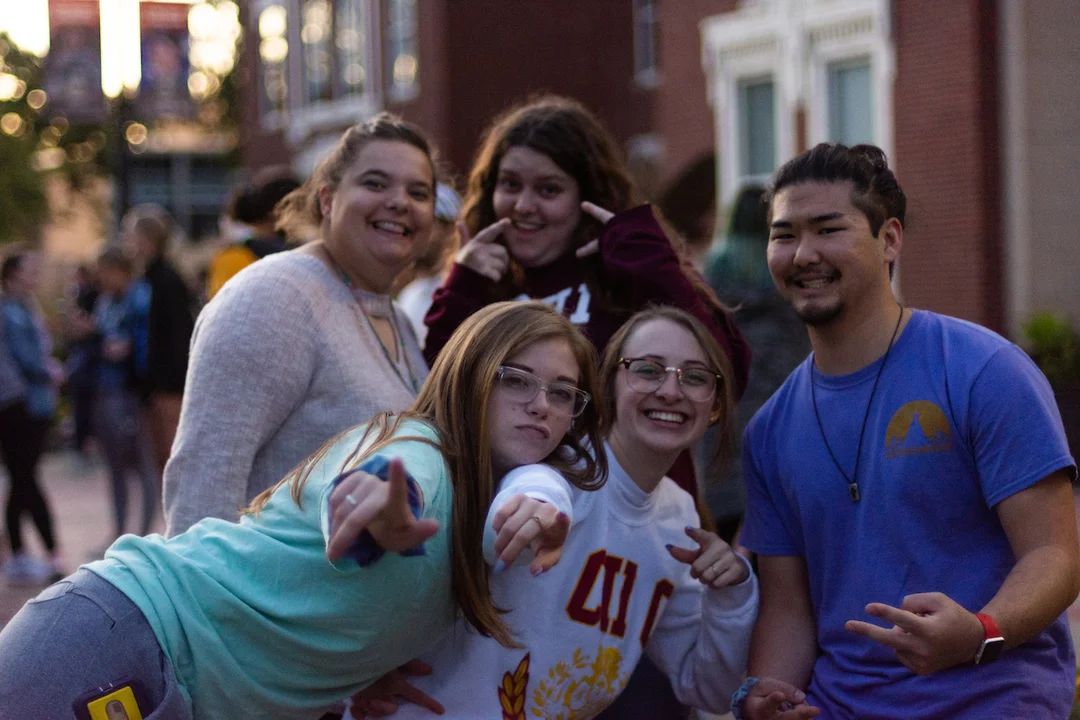 Students at Tricycle Races
