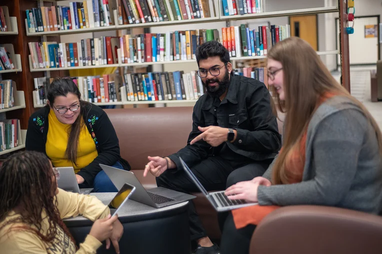 Students in the Library