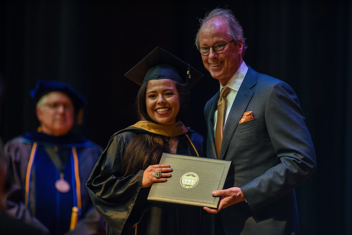 Ken Hush in Spring 2022 Commencement