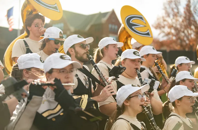 Band playing at a football game