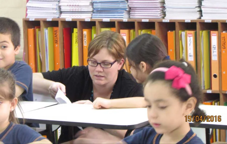 Group of children in classroom