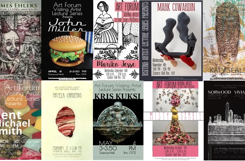 Art Forum Visiting Artists collage