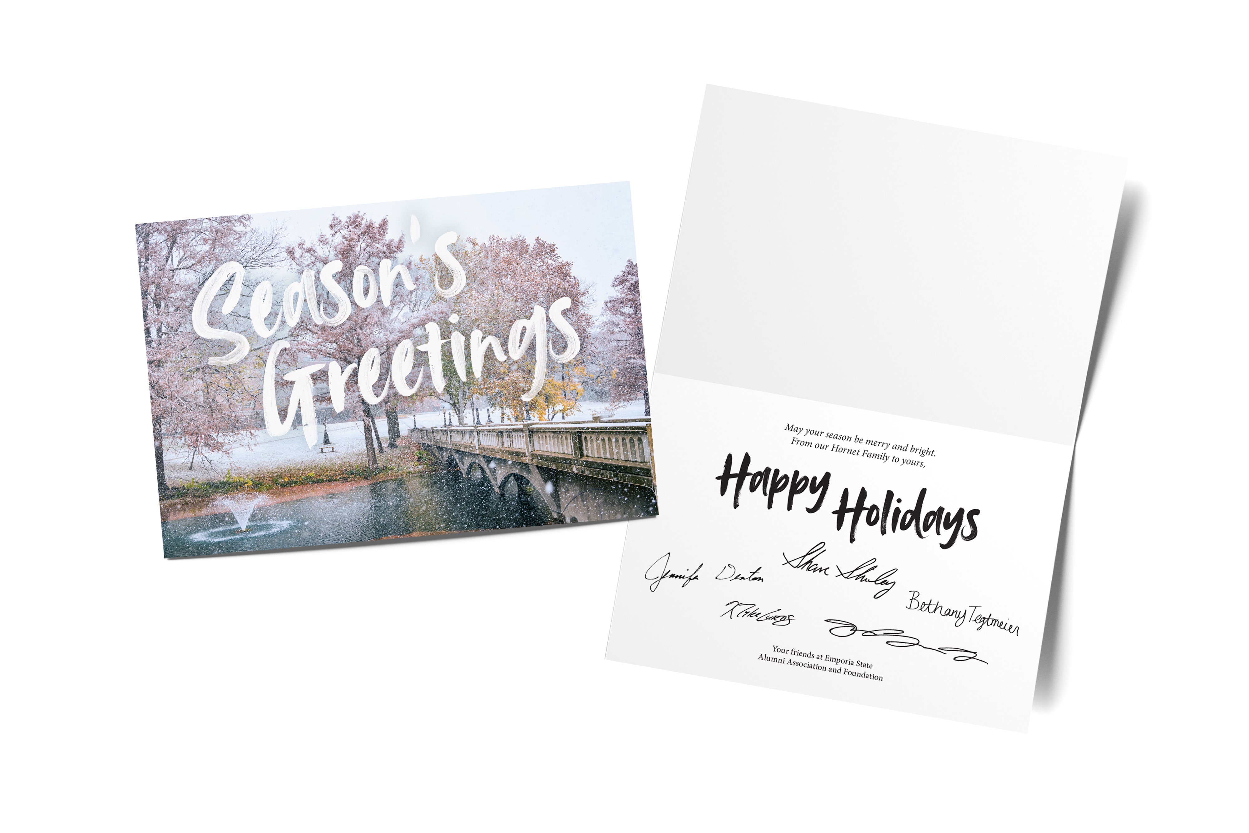 Holiday Card example from University Copy Center