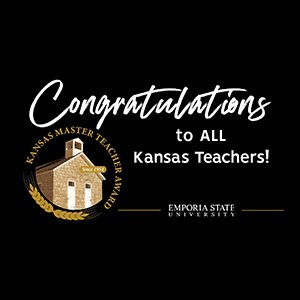 Postcard congratulating Kansas teachers