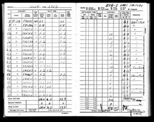 Lieutenant Bloomer’s first flight logbook entries from July 1957.gif