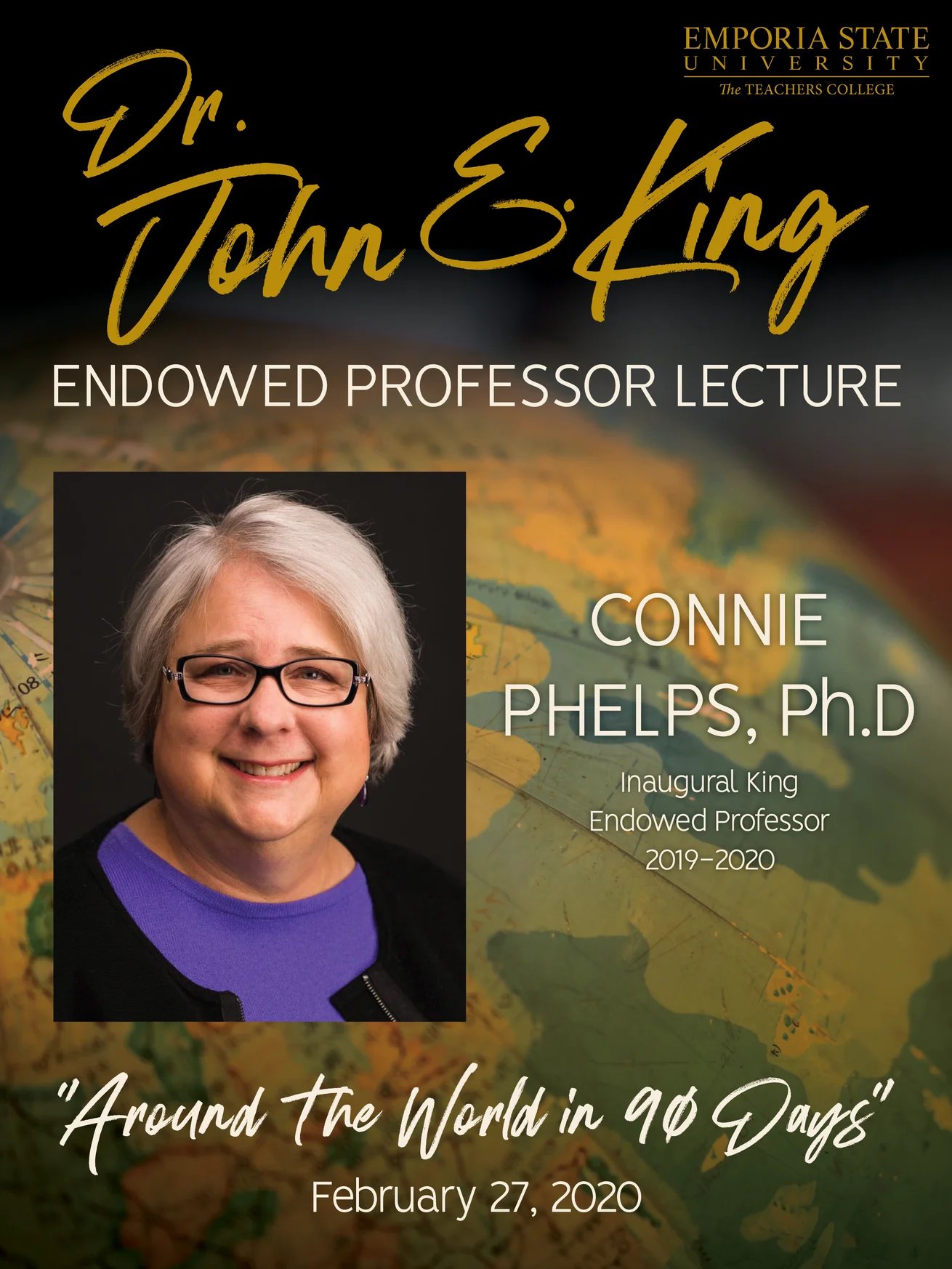 Dr. John E King Endowed Professor Lecture poster
