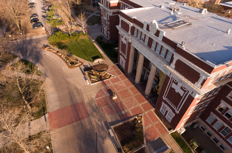 Aerial of Plumb Hall