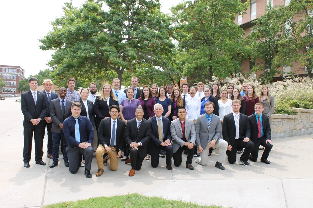 Emporia State Professional Accounting Class posing for photo