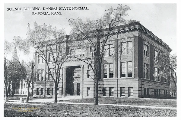 Norton Science Hall, 1905-1968. This building was located along Twelfth Avenue just south of the current Roosevelt Hall, and was named after Henry B. Norton, first teacher of natural sciences at KSN.