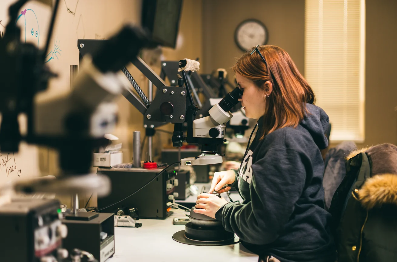 Student Participating in Engraving Arts Class