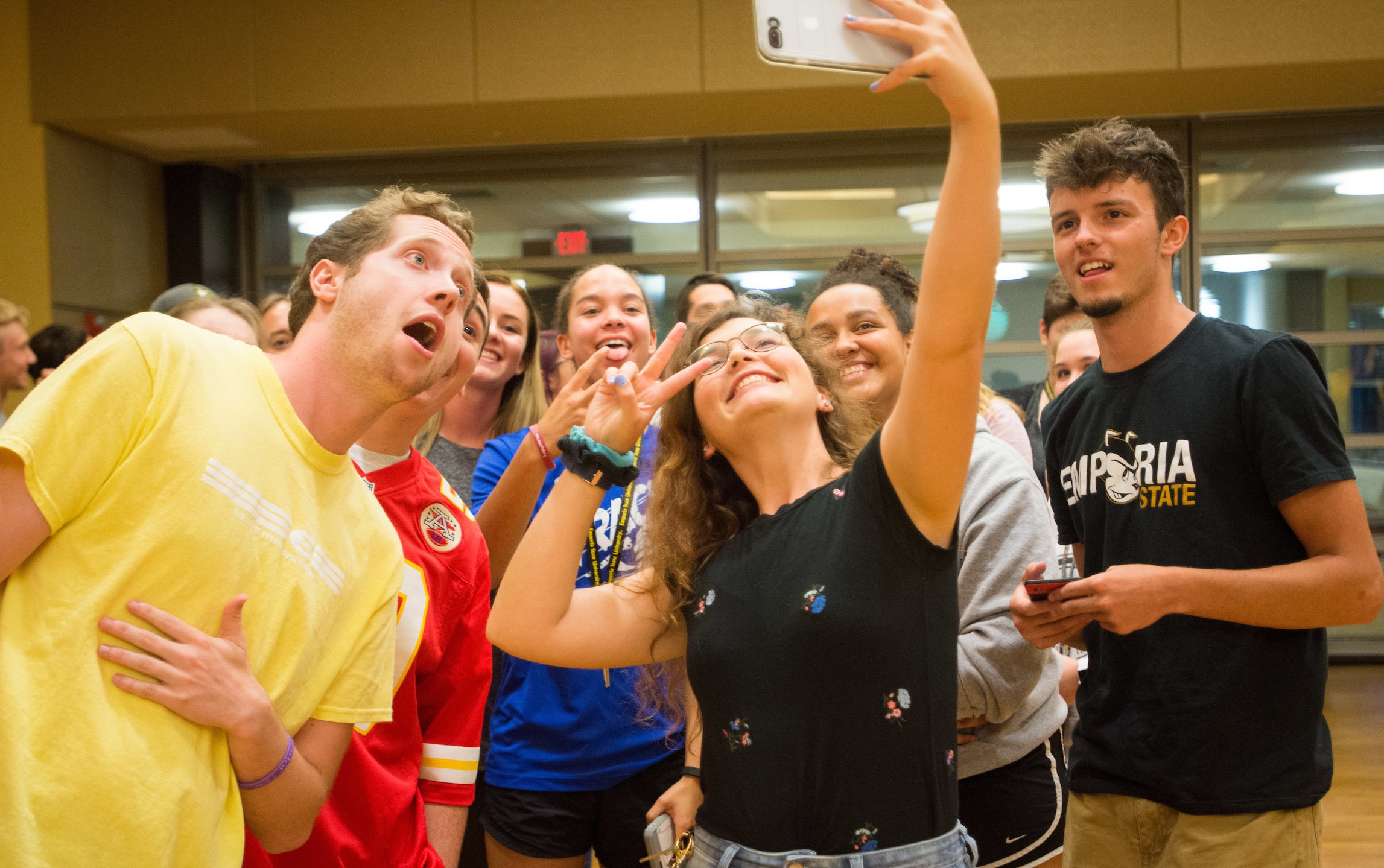 Students Taking Selfie