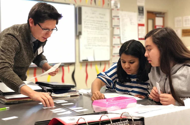 Emporia State Student teacher teaching children