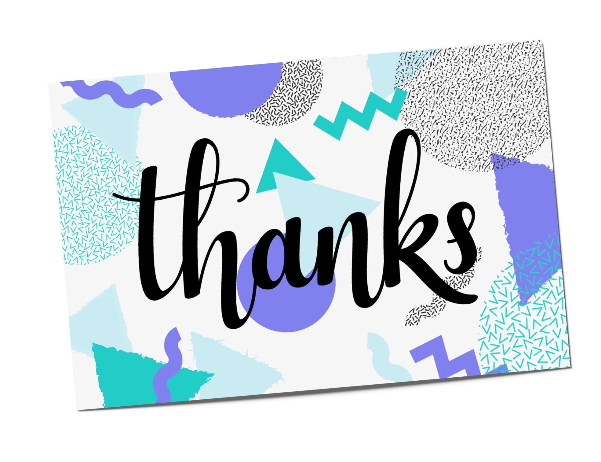 Thank you postcard printed by Emporia State University Copy Center