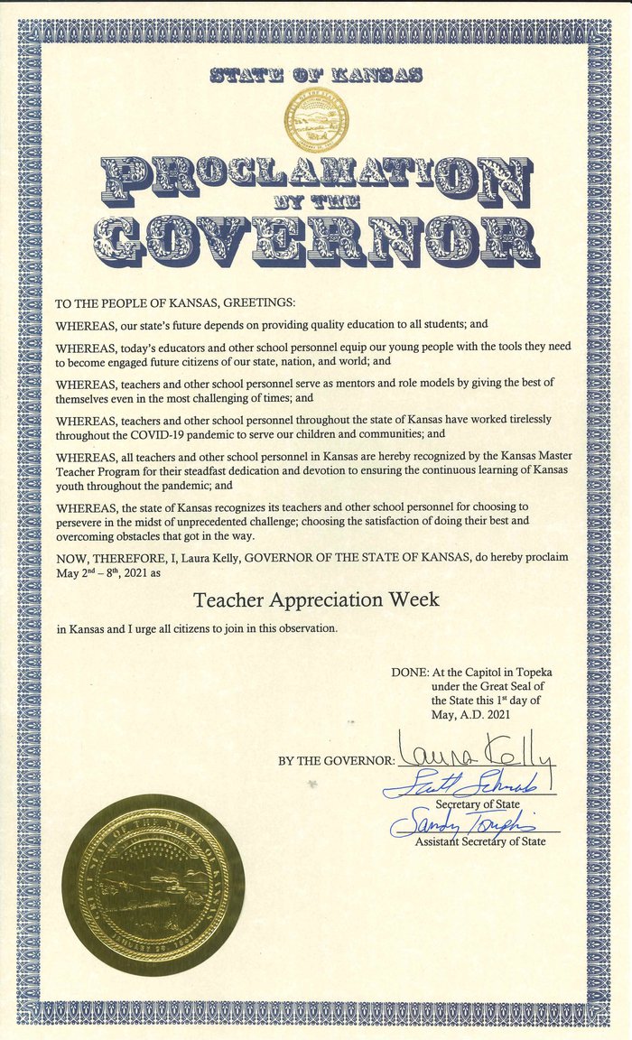 Teacher Appreciation Week Proclamation