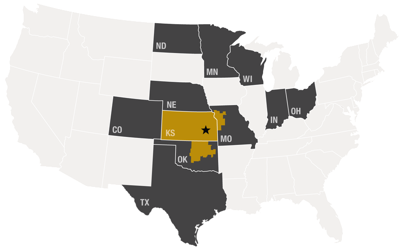 Map of MSEP & NEARR States