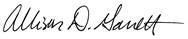 Allison Garrett Signature