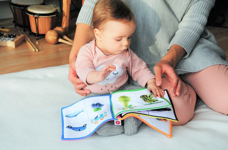 Child being read to