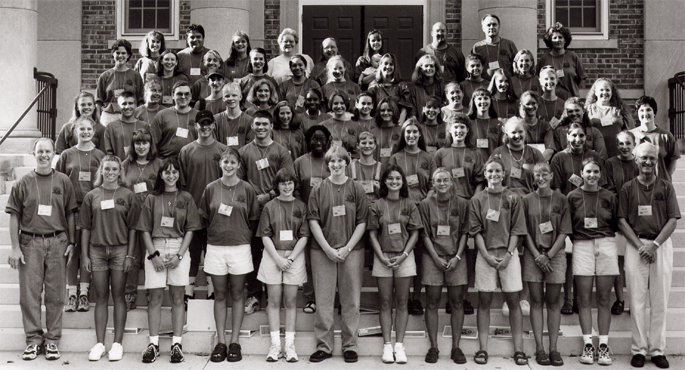 Students in the 1998 Kansas Future Teacher Academy