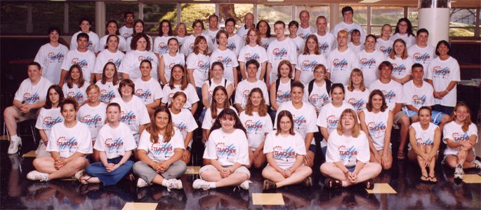 Students in the 2002 Kansas Future Teacher Academy