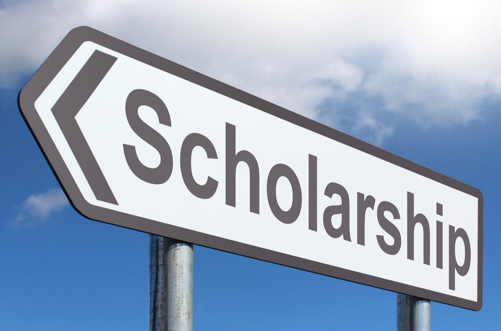scholarships sign post