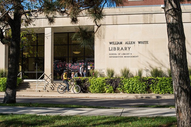 Front of William Allen White Library