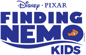 Blue logo for Finding Nemo KIDS show