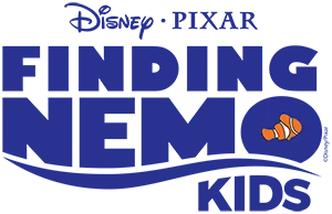 Blue logo for Finding Nemo KIDS show